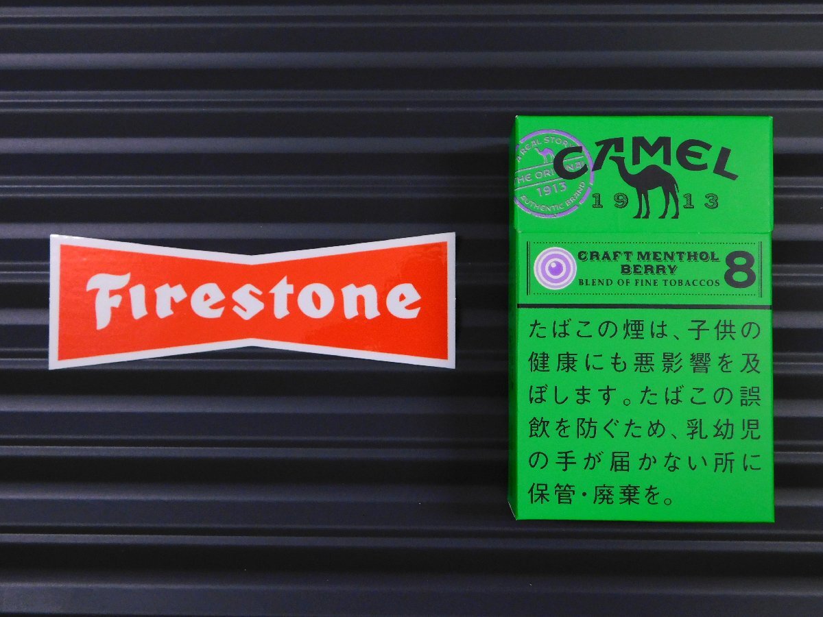 送料\84【Firestone・ファイアストン】※《レーシングステッカー／２枚セット》　(品番：ms016)　アメリカン雑貨　ガレージ_比較