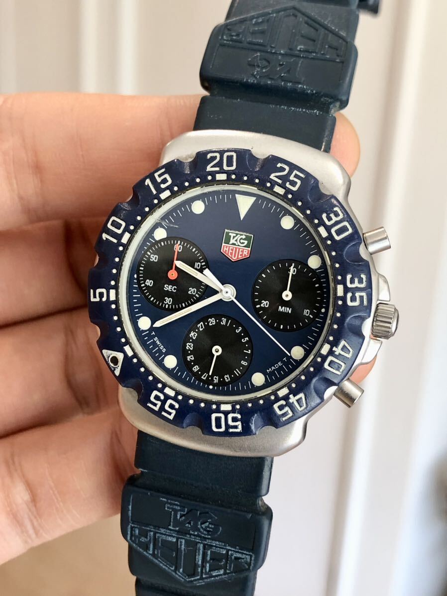 TAG HEUER フォーミュラ1 タグホイヤー 470.513 クォーツ クロノグラフ 腕時計 ブルー_画像1