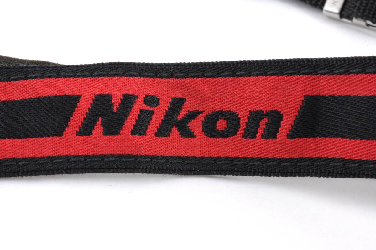 L2721 ニコン Nikon ストラップ 細 レッド 赤 ブラック 黒 STRAP カメラアクセサリー クリックポストの画像2