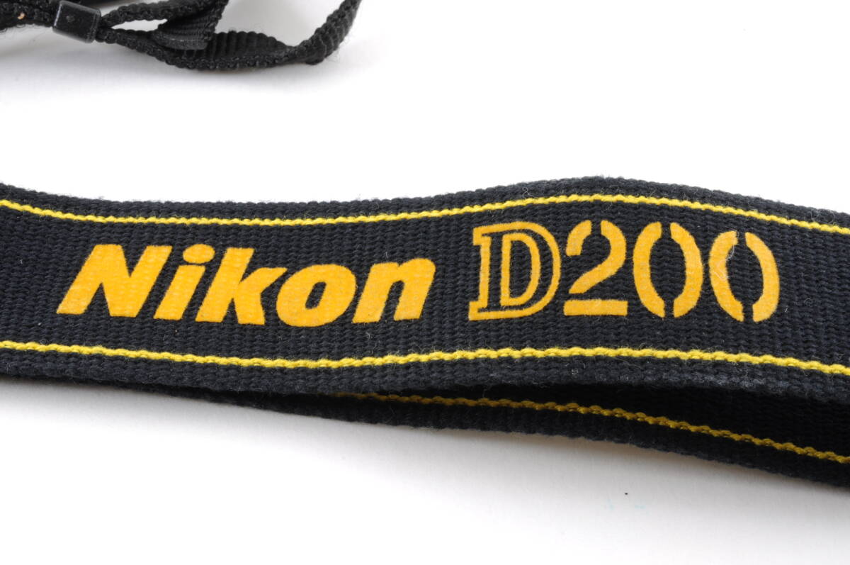 L2745 ニコン Nikon D200 ストラップ ブラック 黒 イエロー 黄 カメラアクセサリー クリックポスト_画像2