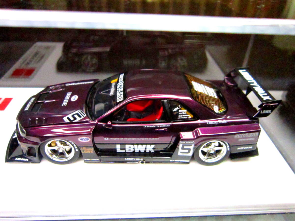  super ultra rare!! EIDOLON*COLLECTION 1/43 AXELL*WORKS /Liberty Walk LB-ER34 /Super Silhouette SKYLINE/2020 * worldwide limitation *35/35pcs!!