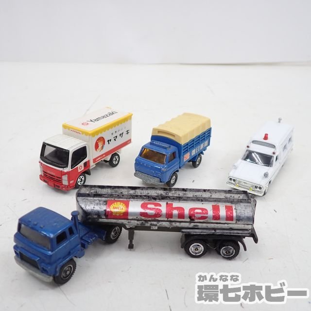 MM18◆日本製 含む 当時物 トミカ まとめ ジャンク/ISUZU ELF いすゞ エルフ 日産 キャブオール トラック ヤマザキパン SHELL 送:-/60_画像1