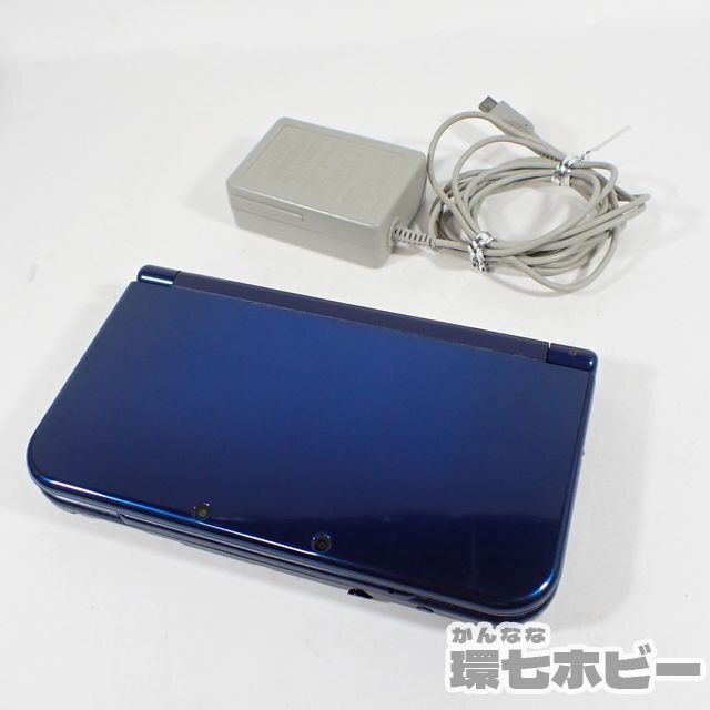 1QS14◆New ニンテンドー 3DSLL 本体 ネイビー 任天堂 RED-001 動作確認済 3DS LL 送:-/60