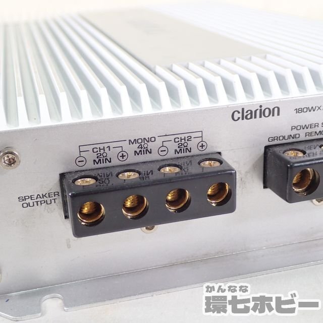 0KT34◆Clarion/クラリオン APA2180 180W×2ch パワーアンプ 動作未確認 現状品/カーオーディオ ビンテージ 送:-/80_画像3