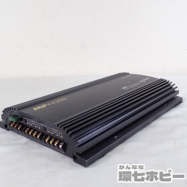 0KT32◆pbt/mac Audio MP-4300 ステレオパワーアンプ 4×60w 2×130w 通電不明 動作未確認 現状品/カーオーディオ マックオーディオ 送80_画像3