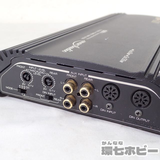 0KT32*pbt/mac Audio MP-4300 stereo power amplifier 4×60w 2×130w electrification unknown operation not yet verification present condition goods / Car Audio Mac audio sending 80