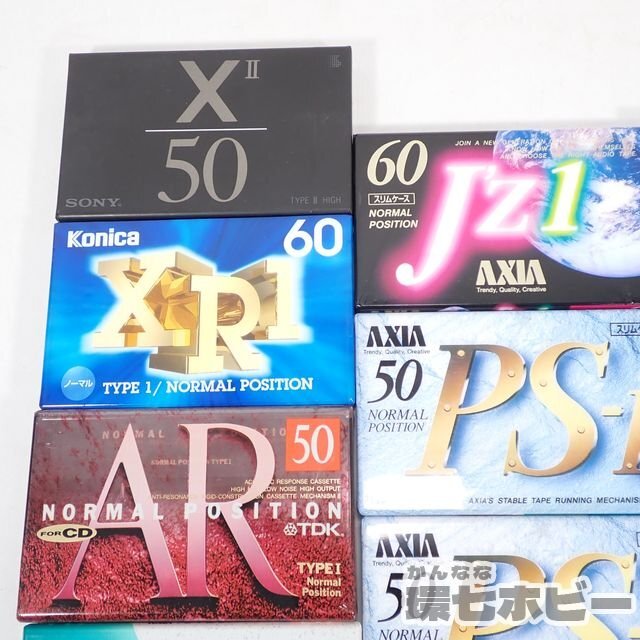 3TC75* new goods unopened AXIA SONY TDK cassette tape summarize large amount set /XII Hi Posi XR1 Konica AR PS-I PS-II J\'Z1 unused together sending :60