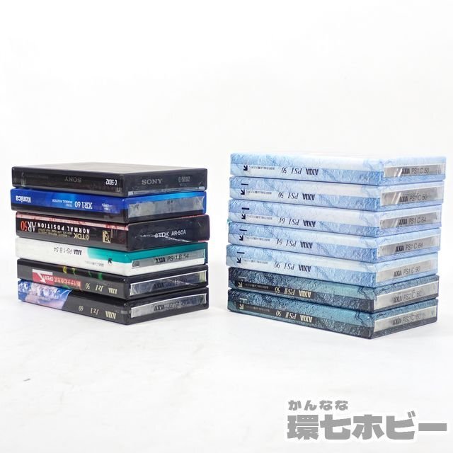 3TC75* new goods unopened AXIA SONY TDK cassette tape summarize large amount set /XII Hi Posi XR1 Konica AR PS-I PS-II J\'Z1 unused together sending :60