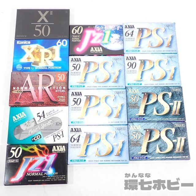 3TC75* new goods unopened AXIA SONY TDK cassette tape summarize large amount set /XII Hi Posi XR1 Konica AR PS-I PS-II J\'Z1 unused together sending :60