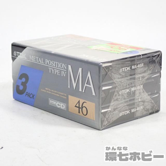 4TC85* new goods unopened TDK metal position cassette tape MA46 3ps.@ pack summarize /METAL unused together sending :-/60