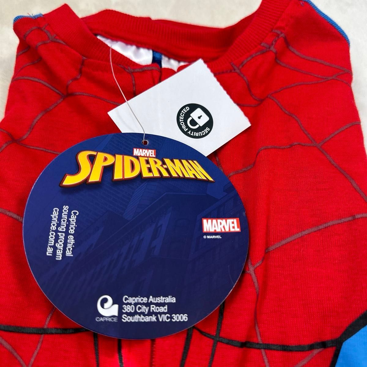 マーベル　スパイダーマン　 つなぎ オールインワン ロンパース　コスプレ　コスチューム　長袖　スリーパー　正規品