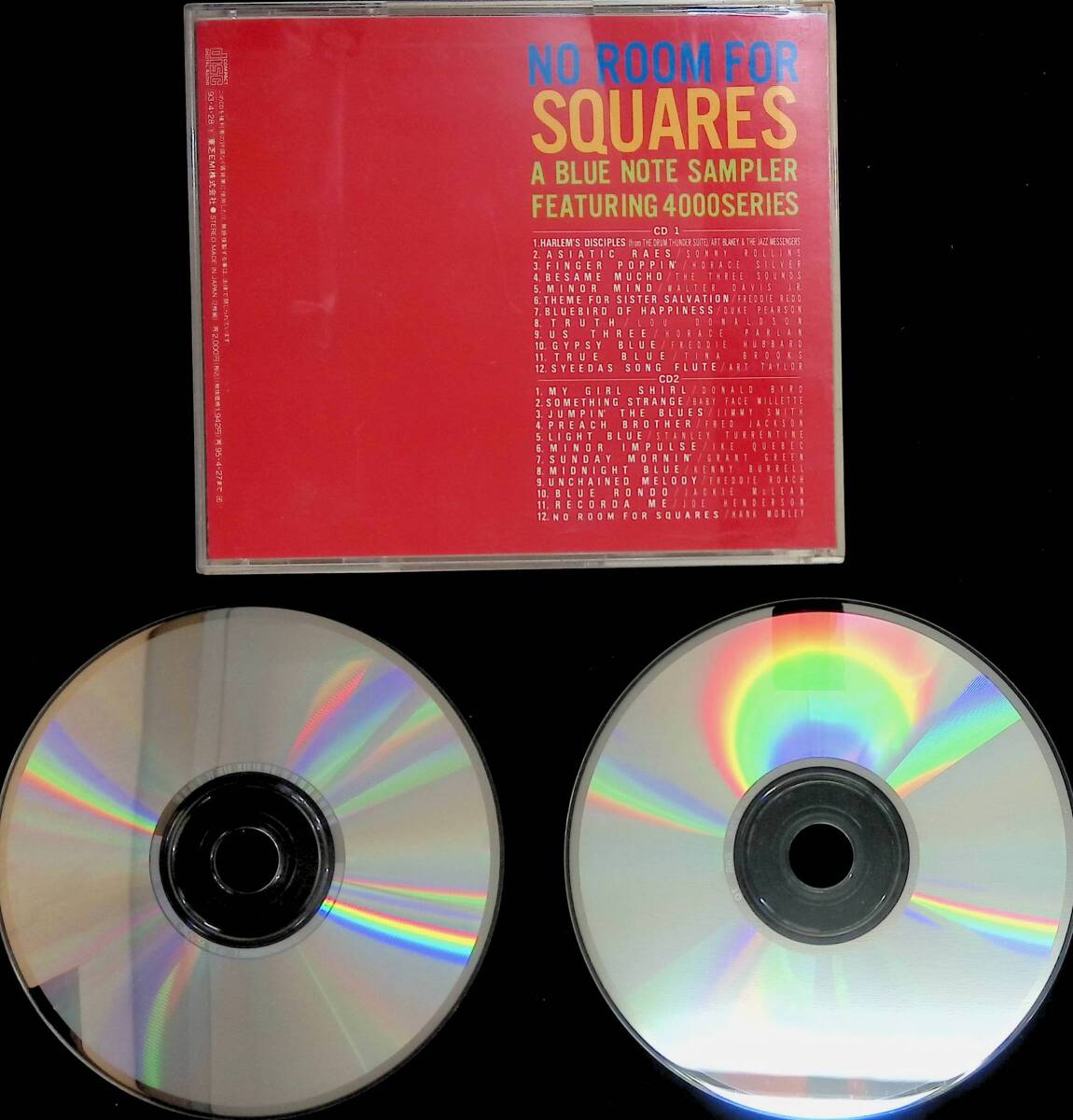 CD　NO ROOM FOR SQUARES A BLUE NOTE SAMPLER FEATURING 4000 SERIES　ブルーノート　ジャズ　オムニバス　PA240325M1_画像2