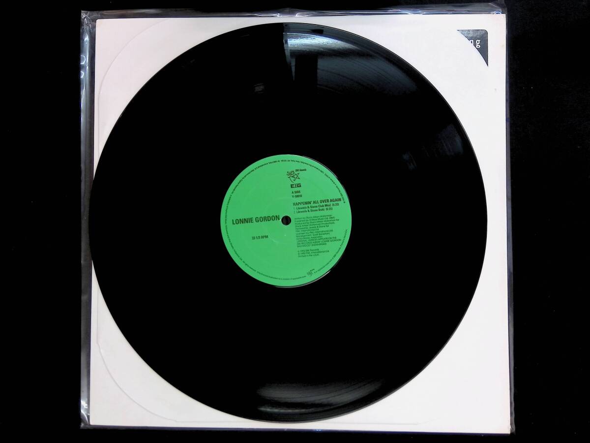 レコード LP LONNIE GORDON Happenin' All Over Again U.K. Mixes ロニー・ゴードン エレクトロ ハウス YL120 22の画像2
