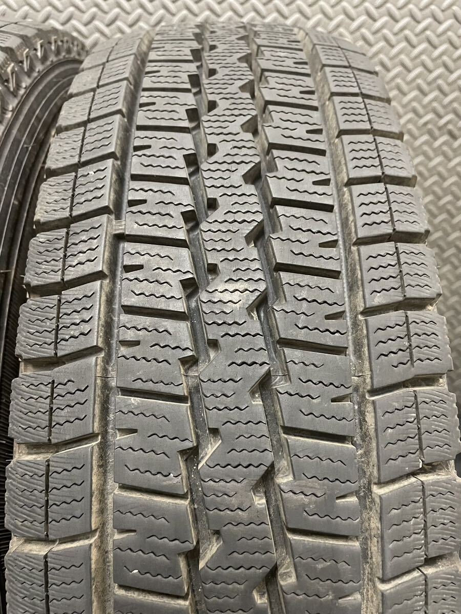 195/80R15 DUNLOP/SV01 21年製 日産 NV350 キャラバン ライダー 純正 AUTECH 15インチ 5.5J＋45 139.7 6H スタッドレス 4本 (12-C476)_画像6