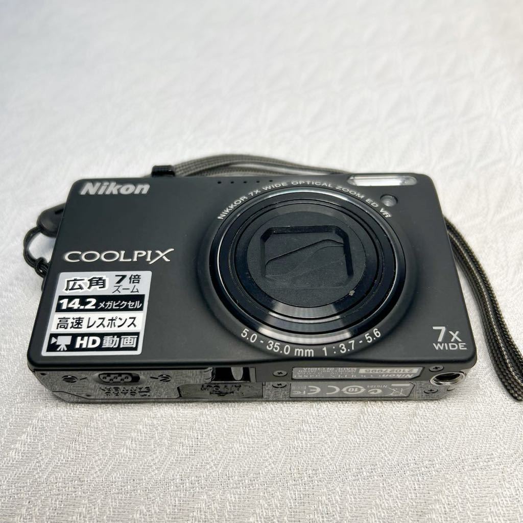 Nikon ニコン COOLPIX S6000 デジカメ 7X WIDE 1.42メガピクセル　ブラック　動作未チェック　ジャンク品_画像10