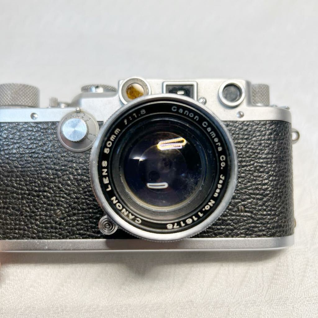 Leica ライカ　Ernst Leitz Wetzlar ライカ　ライカフィルムカメラ　Canonレンズ　50mm f:1.8 現状渡しのジャンク品_画像8