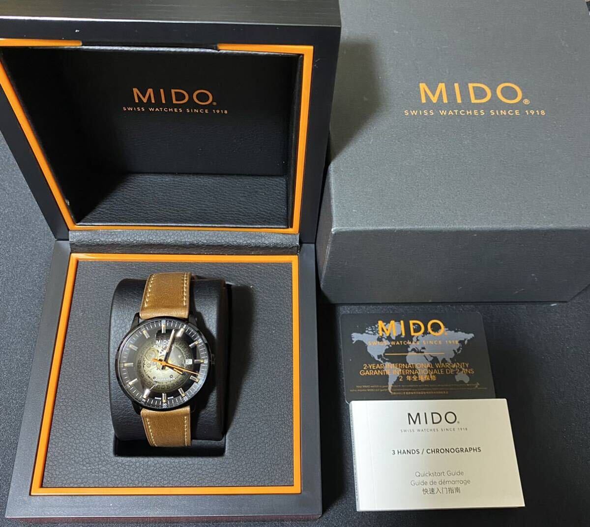 ミドー MIDO コマンダー Ⅱ 自動巻き M021.407.37.411.00 良品 国内店舗購入品の画像10