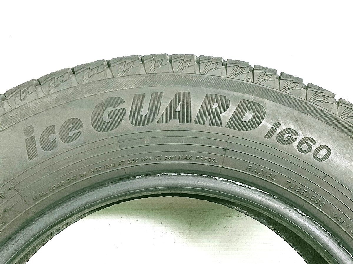 ヨコハマ ice GUARD iG60 145/80R13 75Q★8分山 2021年製 4本 スタッドレス【宮城発 送料無料】MYG-B12083_画像8