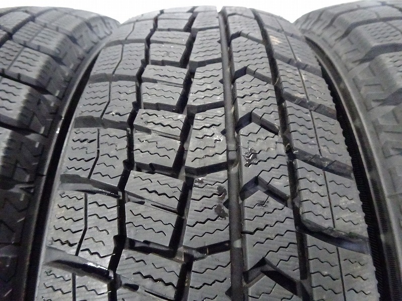 ダンロップ WINTER MAXX WM02 155/65R13 73Q★8分山 2021年 4本 スタッドレス FUK-D13734【福島発 送料無料】冬_画像3