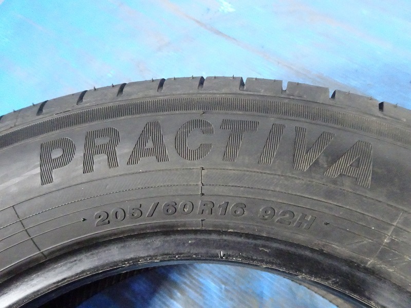 イエローハット PRACTIVA 205/60R16 92H★9分山 2021年製 2本 ノーマル【福島発 送料無料】FUK-D13790★夏_画像6