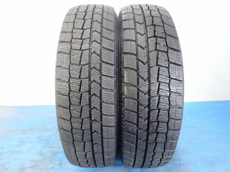 ダンロップ WINTER MAXX WM02 165/65R14 79Q★8分山 2021年製 2本 スタッドレス FUK-D13831【福島発 送料無料】★冬_画像1