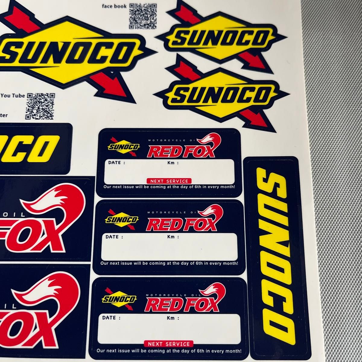 SUNOCO ステッカー REDFOX デカール　オイルメーカー