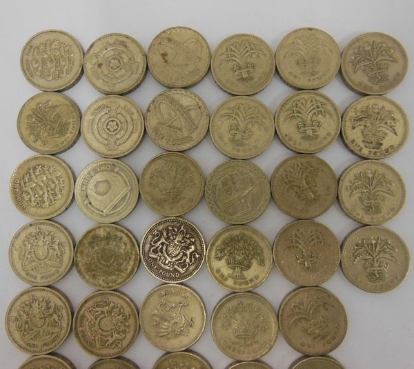 イギリス旧硬貨　イギリスポンド旧硬貨　　計54枚　海外旧硬貨 外国旧硬貨　お安くどうぞ_画像2