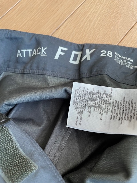 Fox Racing Attack Water Pant MTB Mountain Bike Riding Half Pants 28 フォックス ハーフパンツ ダートの画像6