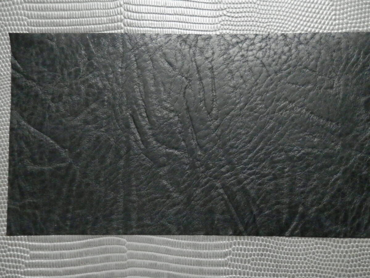牛革 カービング風型押し ブラック ビリヤード 本革レザーグリップ の画像3
