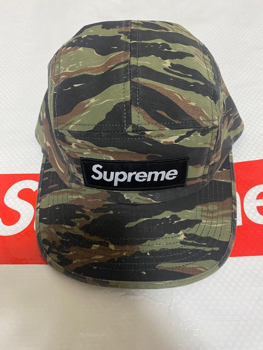 supreme Military Camp Cap Olive Tiger Camo