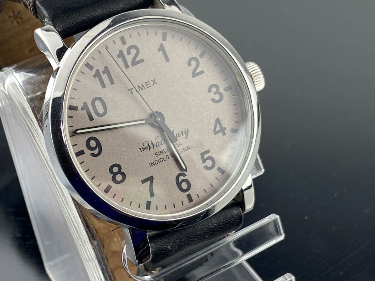 [M001]1円～☆ メンズ腕時計 クォーツ タイメックス TIMEX Thewaterbury ウォーターベリー動作品の画像2