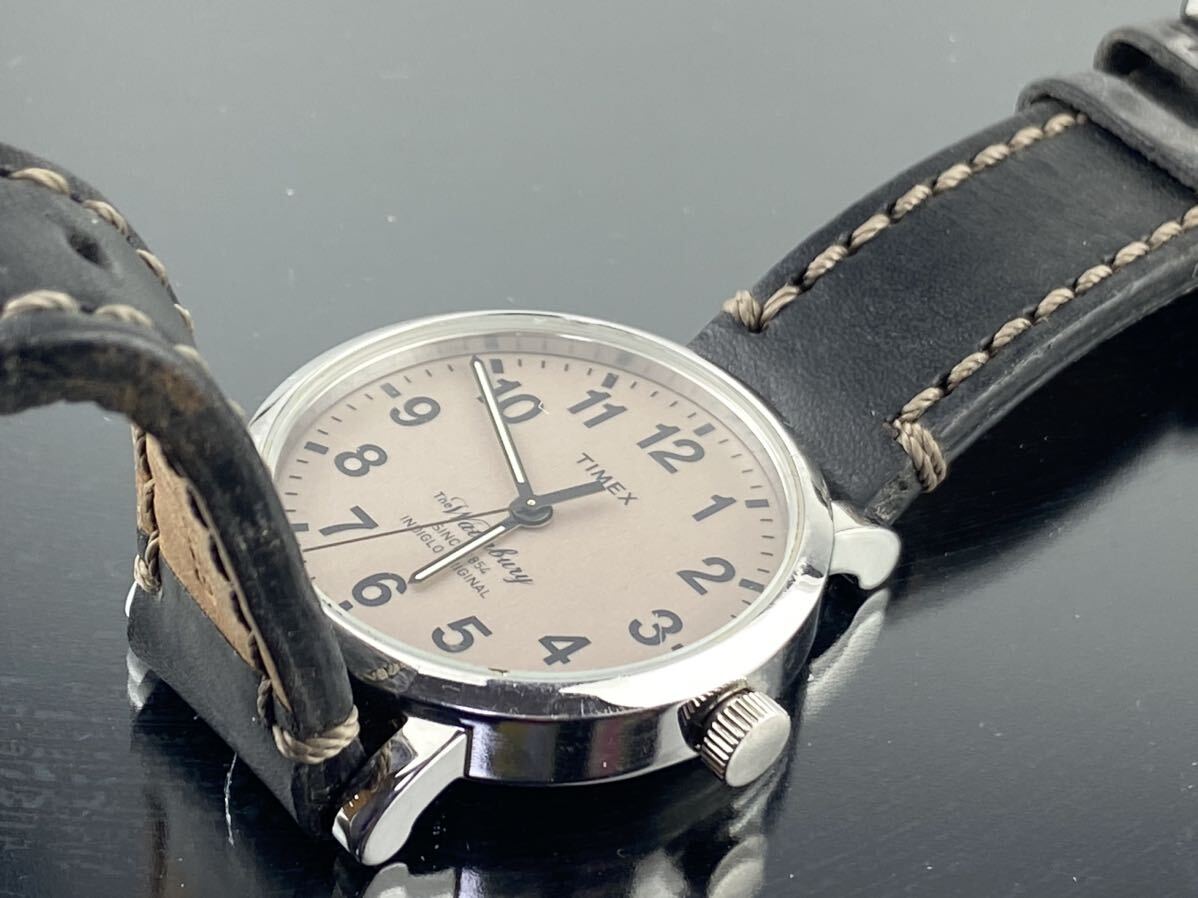 [M001]1円～☆ メンズ腕時計 クォーツ タイメックス TIMEX Thewaterbury ウォーターベリー動作品の画像9