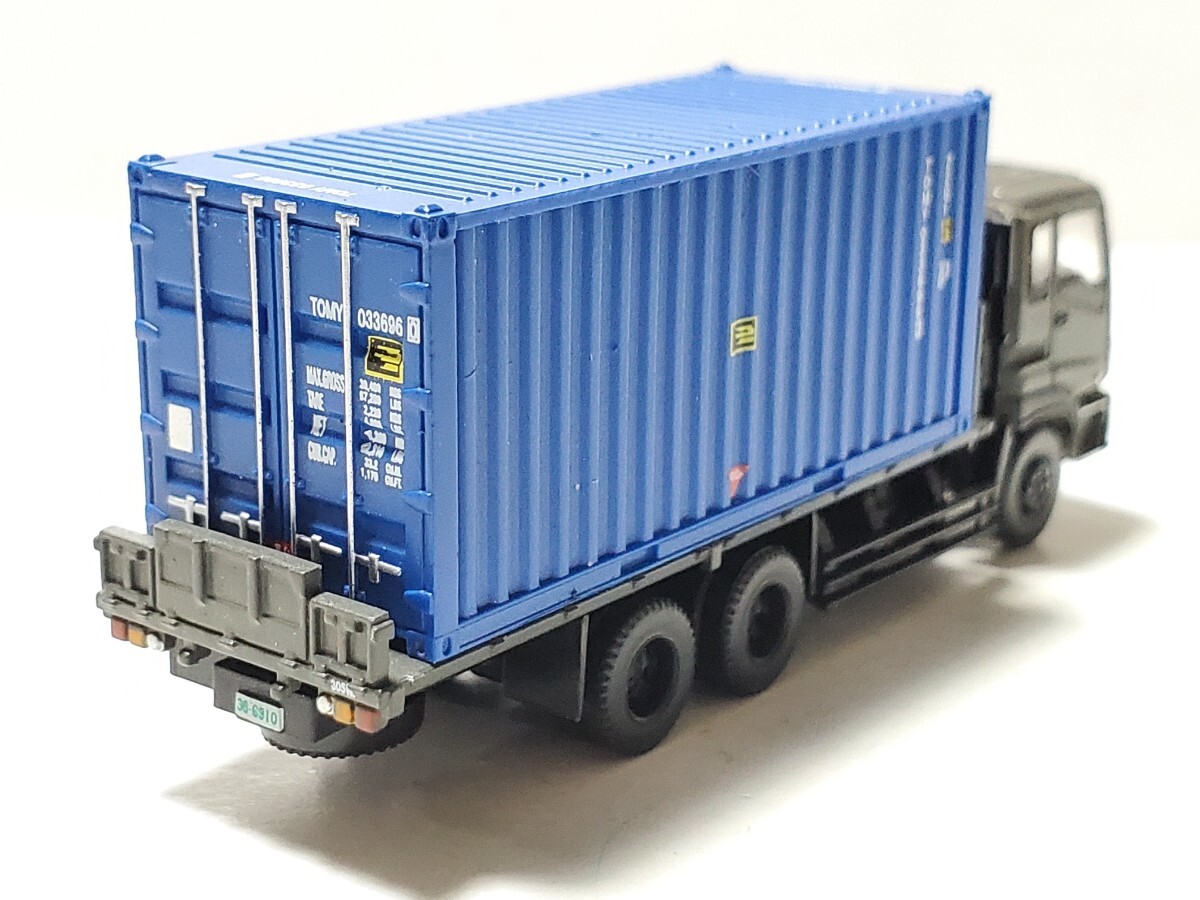 自衛隊 特大型トラック 6×4 青コンテナ 積載 シークレット 品番S10 トラコレ トラックコレクション 第10弾 トミーテック TOMYTEC_画像3