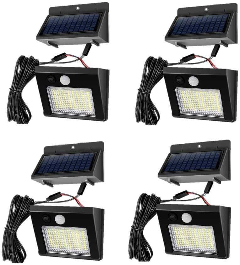 壁掛け鏡 ソーラーライト LED センサーライト 人感センサー 屋外 太陽光発電 人感センサーライト 高輝度 分離型 防犯ライトの画像1
