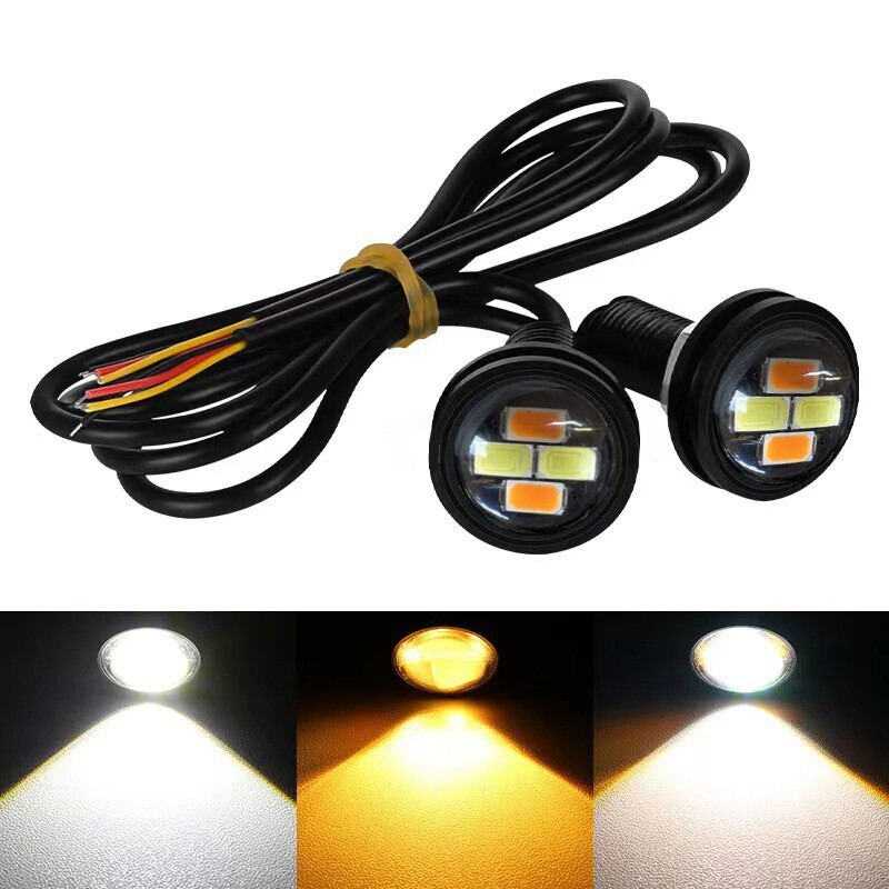  Eagle I waterproof LED spotlight turn signal synchronizated specification white white yellow yellow backlight number light t10