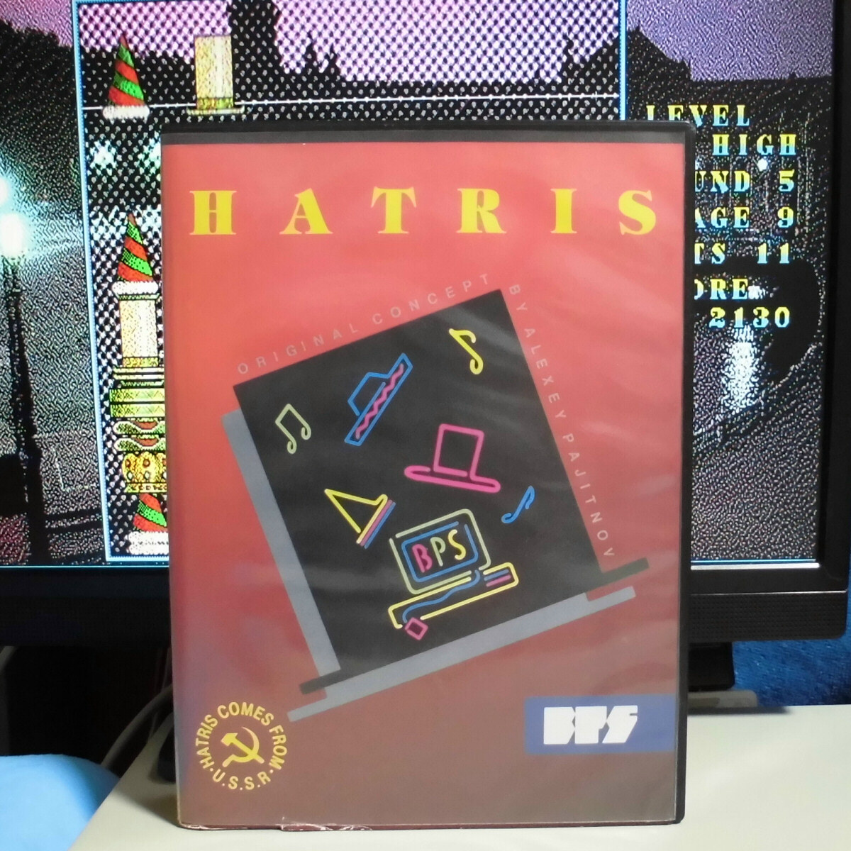 【べじ太】PC98 起動確認 ハットリス HATRIS 5インチ １枚組 BPS 箱・説明書有 送料無料_画像3