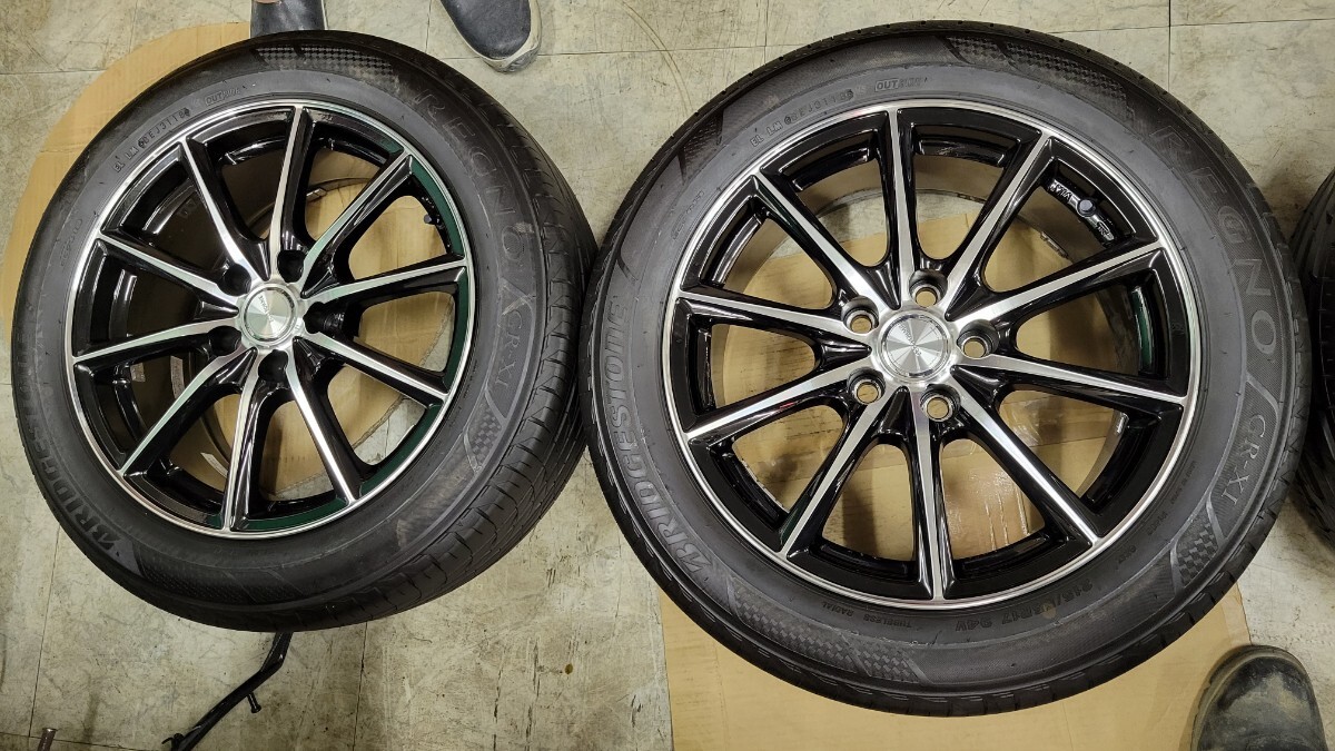 17インチ17×7 １/2J ECO FORME ホイール新品　タイヤは2種類REGNO 215/55R17 2本6～7分山18年製　MEDALLION 215/55ZR17 2本6～7分山18年製_画像2