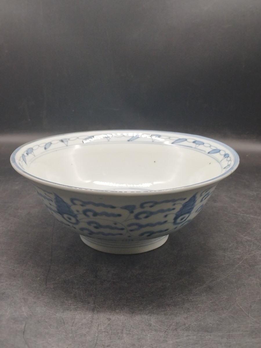 r6020701　中国 古美術 染付 茶碗　茶道具 陶器_画像1