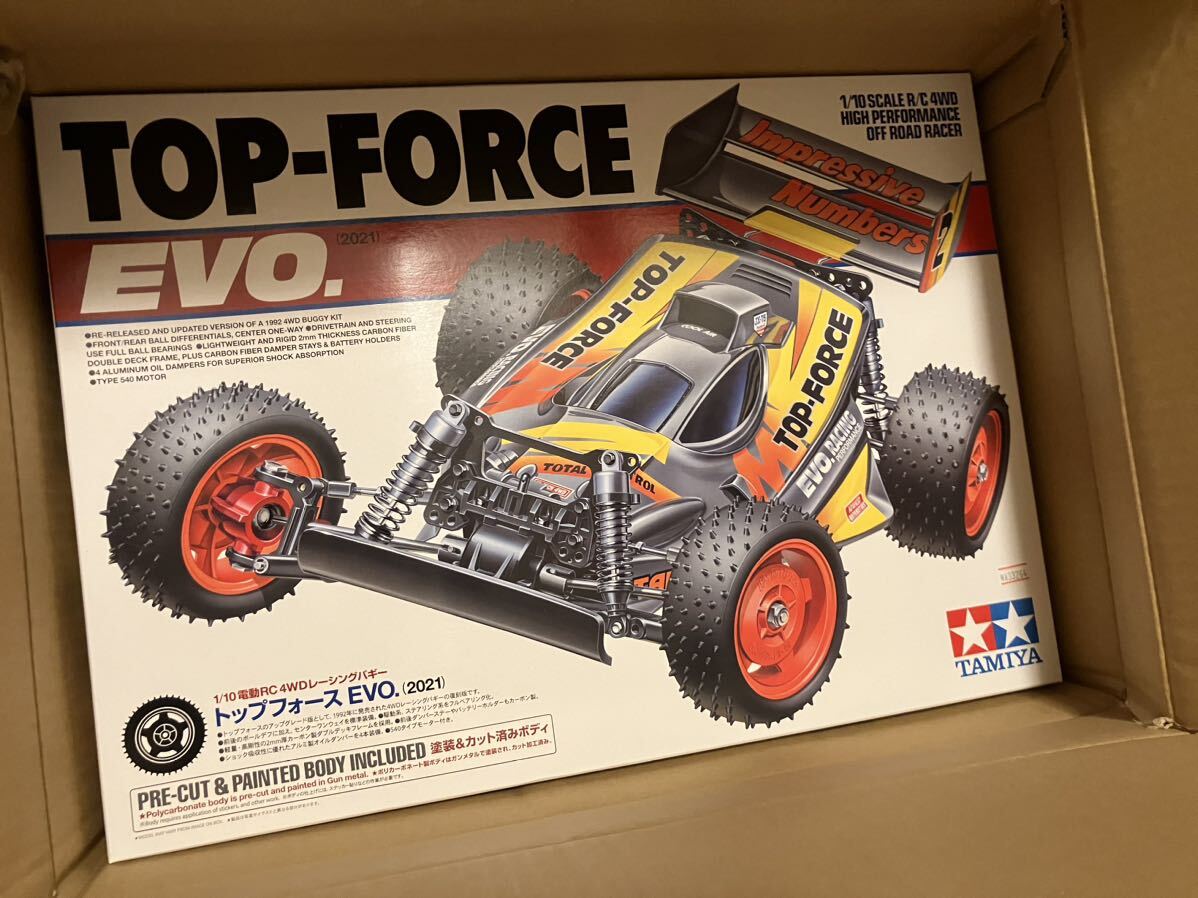 【送料込み、未組み立て】タミヤ　TAMIYA ラジコン　トップフォースEVO 2021