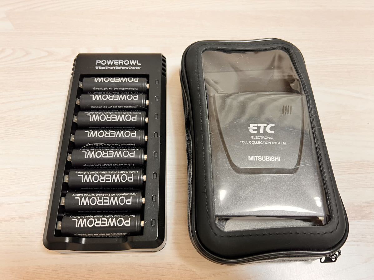 ETC　軽登録　乾電池式　電池充電器付き