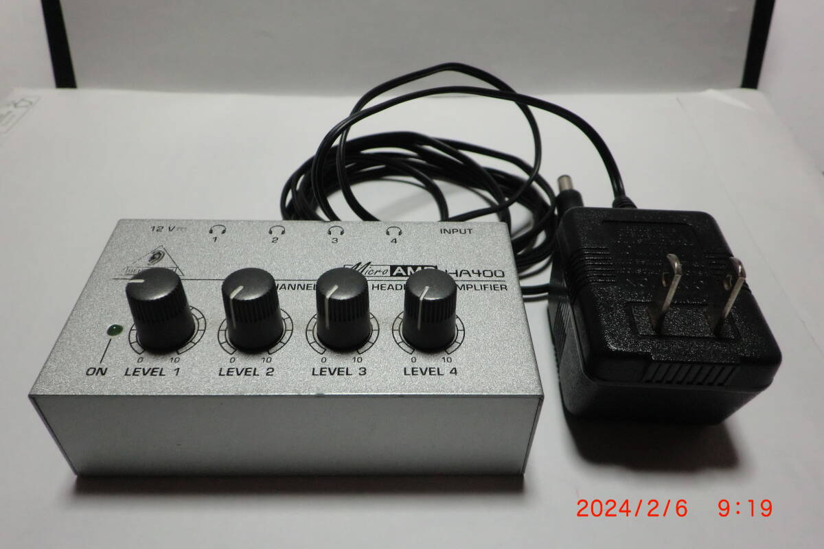 ★Micro AMP HA400(4-CHANNEL STEREO HEADPHONE AMPLIFIER)(ジャンク扱い)★_画像1