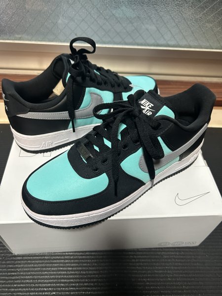 1円スタート 新品未使用 NIKE BY YOU AIR FORCE 1 tiffany ティファニーカラー US9 27cm dunk AF1 jordan fragment atmosの画像1