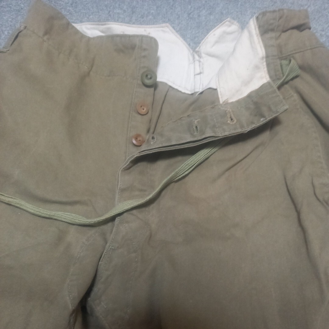  Japan army relation summer trousers three type summer . old Japan army Japan army Japan land army army Showa era 19 year made war hour middle 