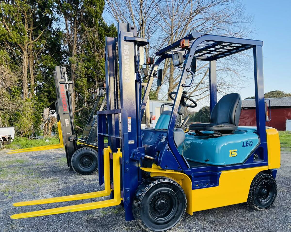 １トン半フォークリフト 小松 KOMATSU,1500kg ◆中古品◆ FG15C-16 ◆ガソリン◆ マニュアル ◆ 1287時間◆下取りOK！_画像1