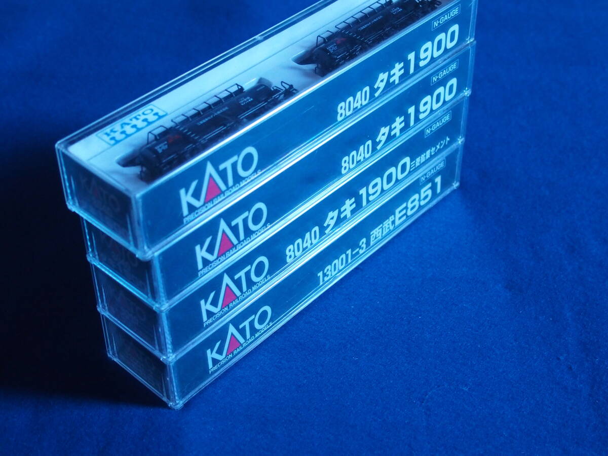 KATO 　13001-3西武E851セメント列車　8040タキ1900（三菱鉱業セメント2両セット×3）7両セット　　_画像7