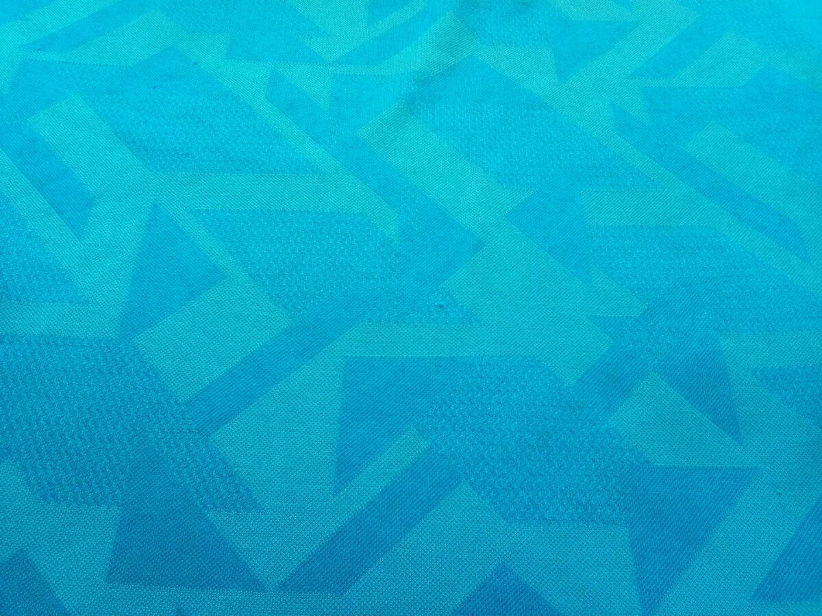 ナイキゴルフ NIKE ブルー 幾何学模様デザイン メンズポロシャツ XLの画像5
