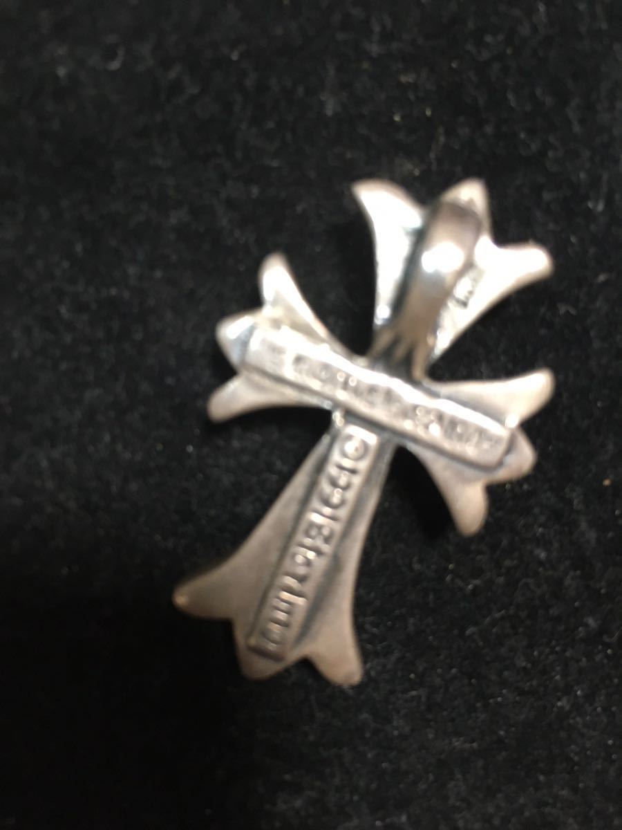 ☆クロムハーツ☆ ネックレス トップ ネックレストップ  CHROME HEARTS 1991 スモールCHクロス STERLING シルバー 925の画像4