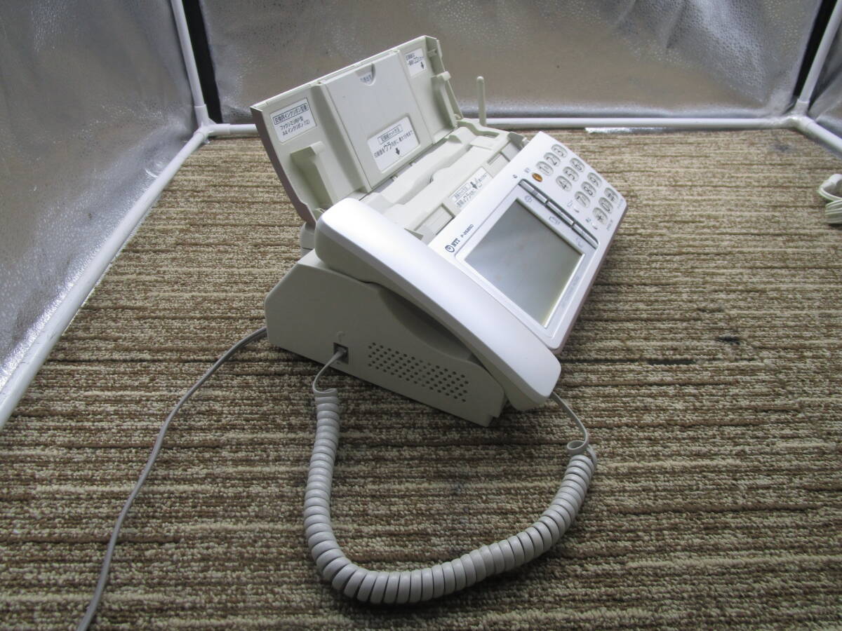 NTT 電話機 FAX ファックス 親機子機セット コードレス でんえもん P-268SD 子機付き 中古「管理No.KA2826」の画像4
