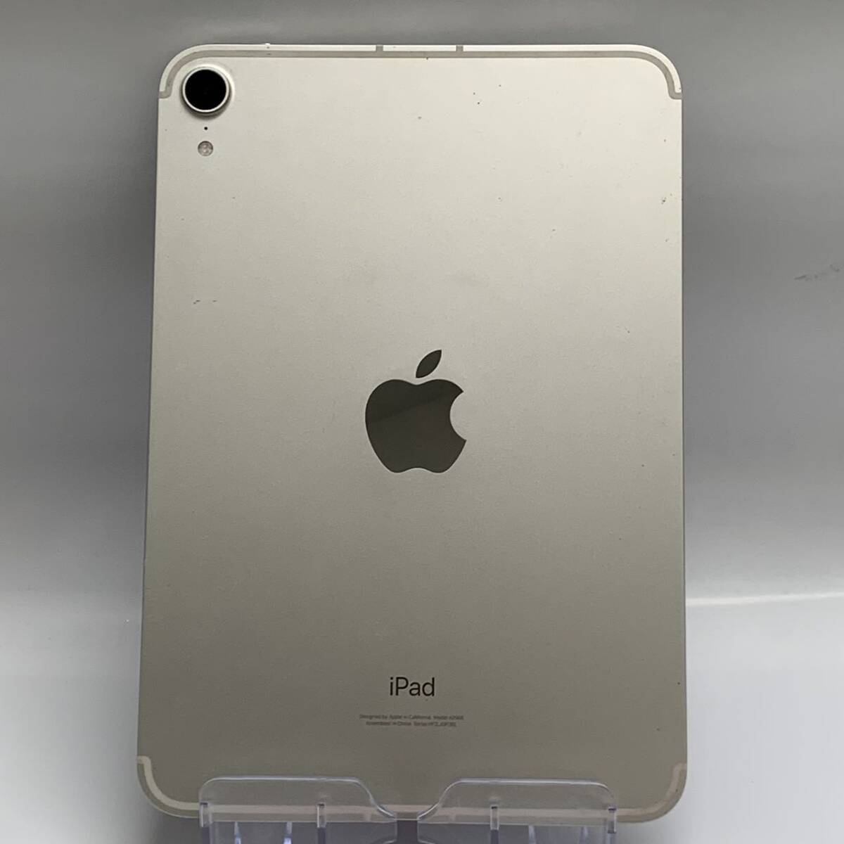 Apple　iPad mini６　64GB Apple版SIMフリー　スターライト　バッテリー100％　ジャンク品　MK8C3J/A　アクティベーションロック_画像2