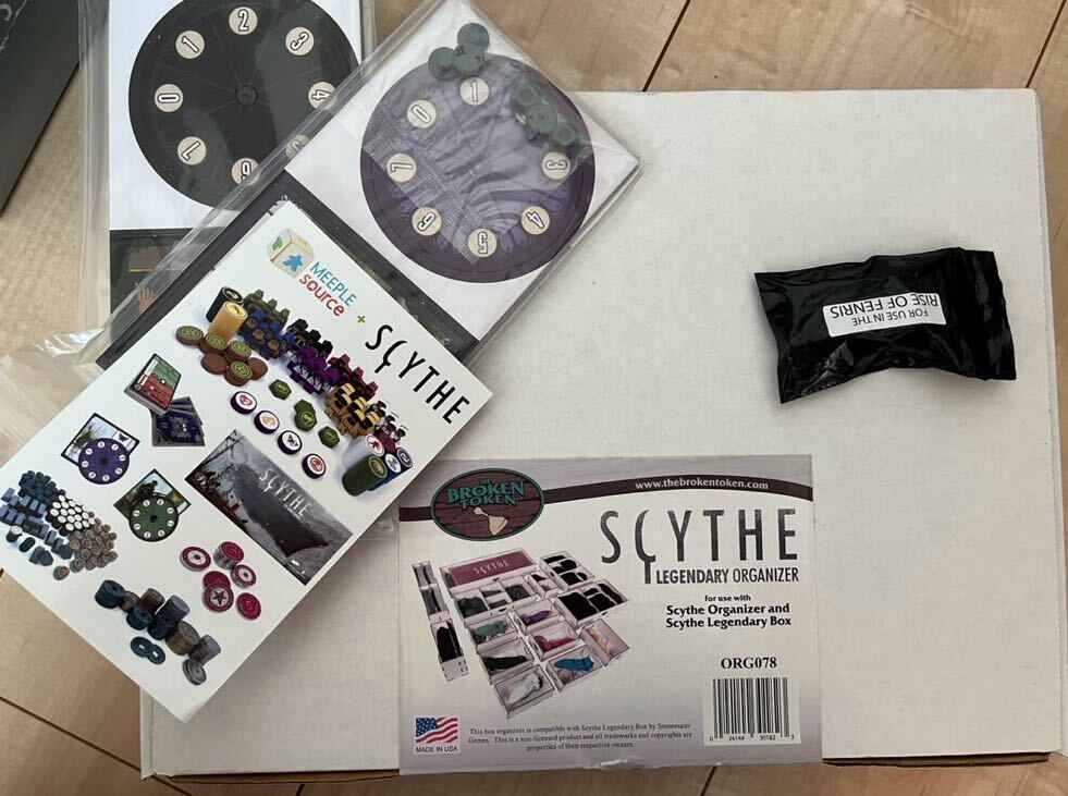 サイズ -大鎌戦役- (SCYTHE)本体+拡張+物理トークン+オーガナイザー等セット_画像2